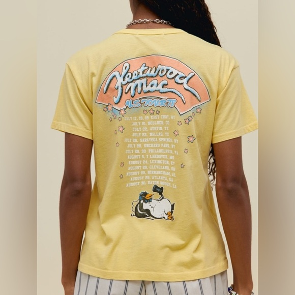 🆕 DAYDREAMER | FLEETWOOD MAC 1978 U.S. TOUR TEE | YELLOW BLOOM | SIZE: SMALL - Picture 2 of 7